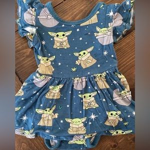 Little Sleepies Grogu twirl 0/3m